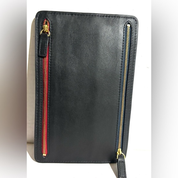 Royce New York leather rfid-blocking four zip organizer travel case - Picture 2 of 8